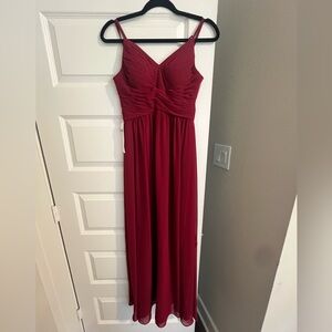 Azazie “Blake” Burgundy Bridesmaids Dress - A2